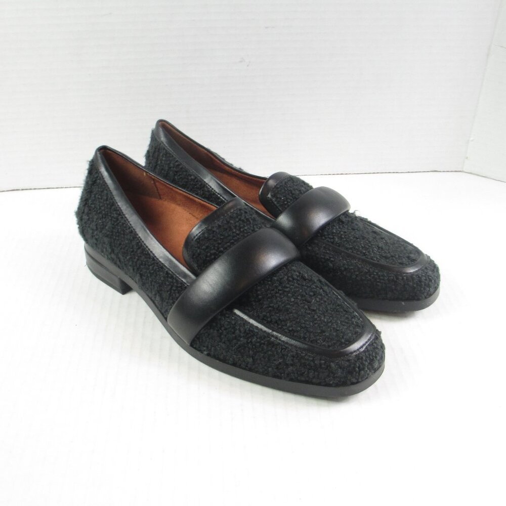 VIONIC Mylene SlipOn Textured Loafer Casual Dress Shoes Women Size 8 Black